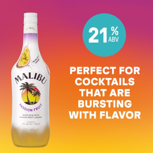Malibu Passion Fruit Rum Perspective: left