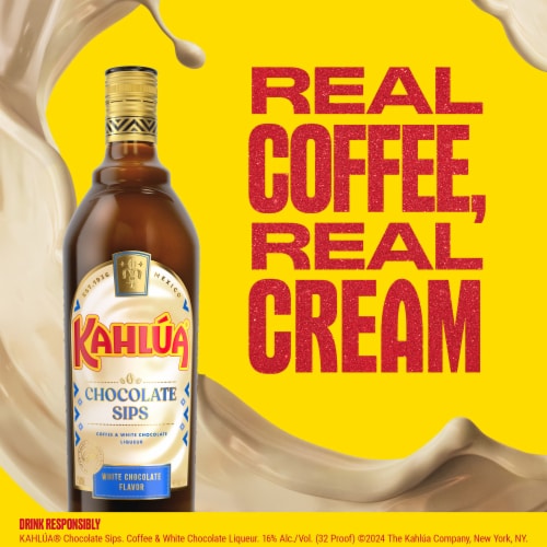 Kahlua Chocolate Sips Coffee Liqueur Perspective: left