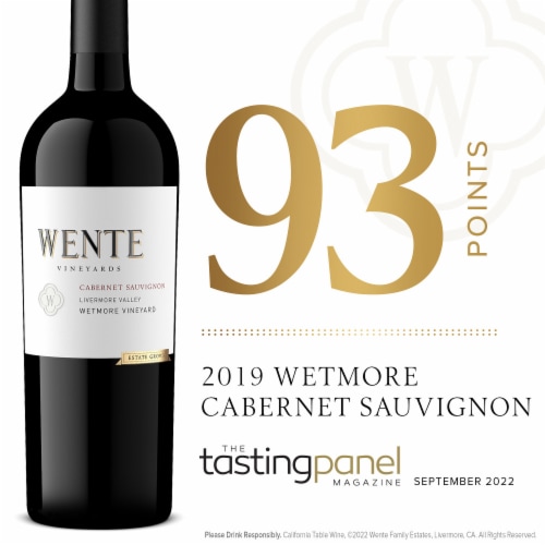 Wente Vineyards Charles Wetmore Cabernet Sauvignon California Red Wine Perspective: left