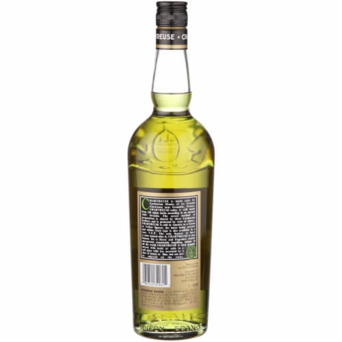 Chartreuse Green Herbal Liqueur Perspective: left