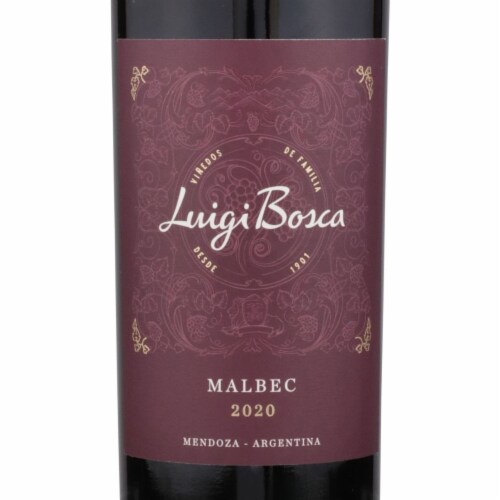 Luigi Bosca Malbec Wine Perspective: left