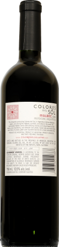 Colores Del Sol Malbec Perspective: left
