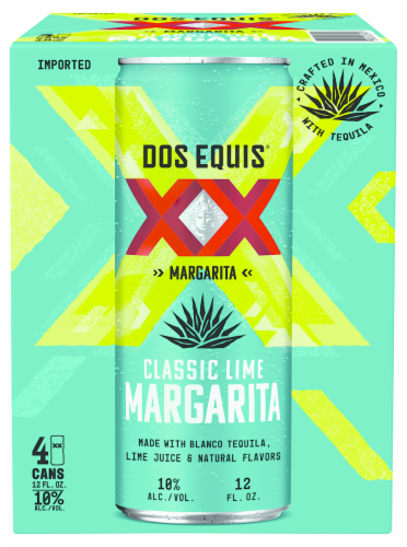 Dos Equis Margarita Classic Lime, 4 Pack, 12 fl oz Cans Perspective: left