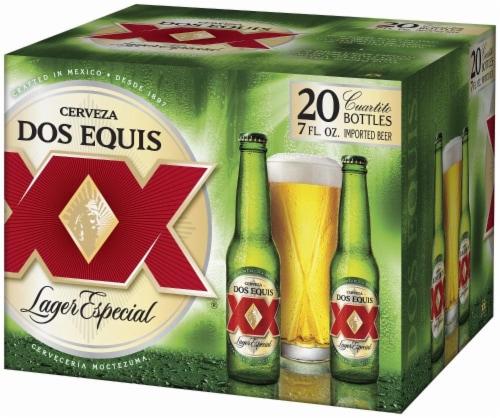 Dos Equis Lager Beer Perspective: left