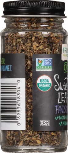 Frontier Organic Sweet Basil Leaf Flakes Perspective: left
