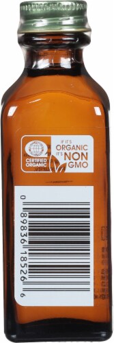 Simply Organic® Almond Extract Bottle Perspective: left