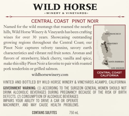 Wild Horse Pinot Noir Red Wine