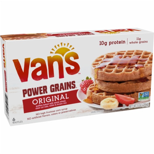 Van's® Power Grains Original Waffles Perspective: left
