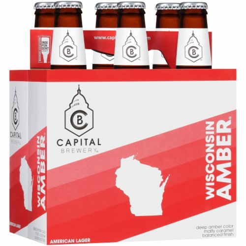 Capital Brewery Wisconsin Amber American Lager Perspective: left