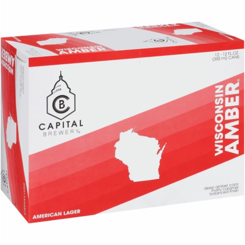 Capital Brewery Wisconsin Amber American Lager Perspective: left