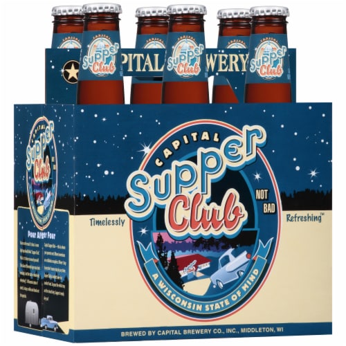 Capital Brewery Supper Club Lager Perspective: left