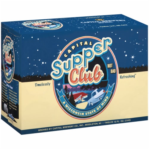 Capital Brewery Supper Club Lager Perspective: left