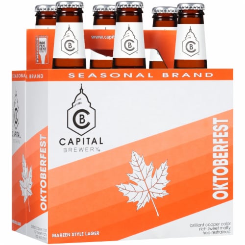 Capital Brewery Oktoberfest Marzen Style Lager Perspective: left