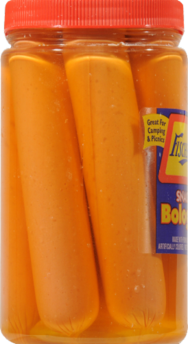 Fischer's Pickled Snack Bologna Perspective: left