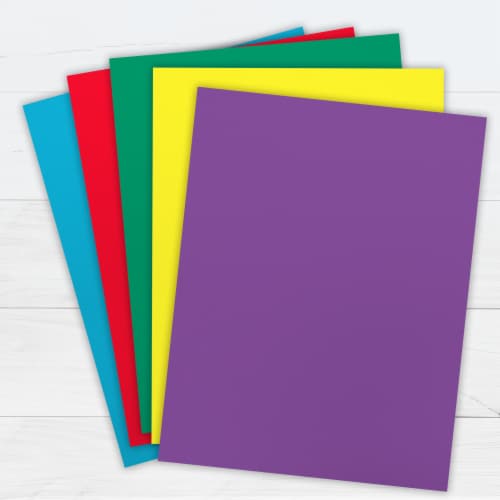PrintWorks® Bright Cardstock for School & Craft Projects – 50 Sheets Perspective: left