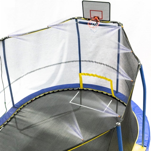 JumpKing Universal Backyard Trampoline Outdoor Water Park Sprinkler Mist Sprayer Perspective: left