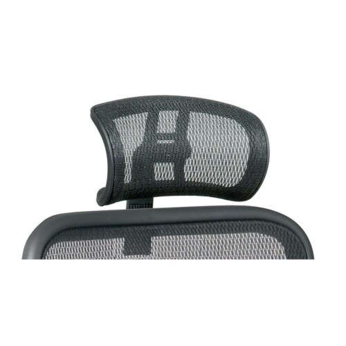 Office Star SPACE Breathable Black Mesh Fabric Headrest Fits 818 Only Perspective: left