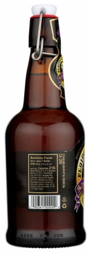 Flying Cauldron® Non-Alcoholic Butterscotch Beer Soda Bottle Perspective: left