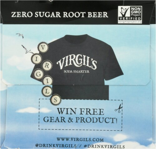 Virgil's Zero Sugar Root Beer Perspective: left