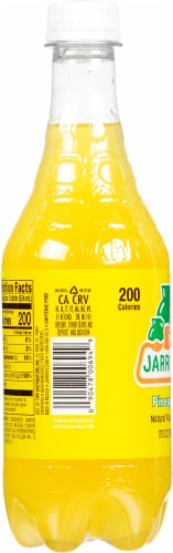 Jarritos Natural Flavor Pineapple Soda 17.7 fl oz Perspective: left