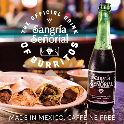 Sangria Senorial Non-Alcoholic Sangria Soda Perspective: left