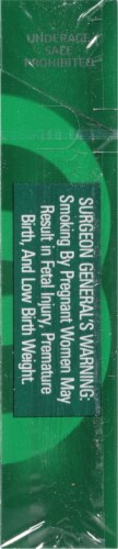 Kool Super Longs 100s True Menthol Cigarettes Perspective: left