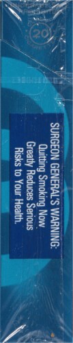Kool Blue 100s True Menthol Cigarettes Perspective: left