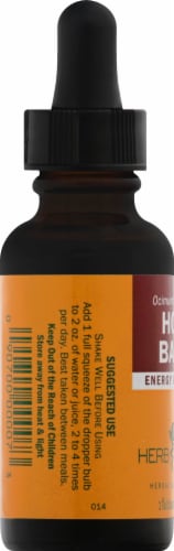 Herb Pharm Holy Basil Herbal Supplement Perspective: left