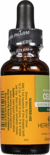 Herb Pharm Mature Seed Celery System Restoration Herbal Supplement Perspective: left