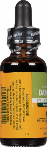 Herb Pharm Damiana System Restoration Herbal Supplement Perspective: left