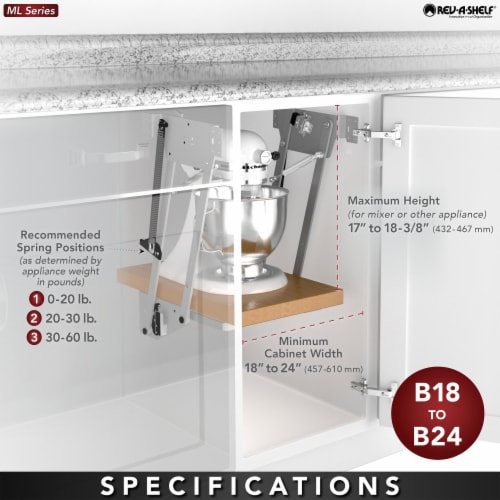 Rev-A-Shelf Mixer/Appliance Lifting System for Base Cabinets