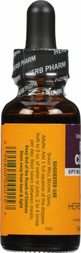 Herb Pharm Red Clover Optimal Well-Being Herbal Supplement Perspective: left