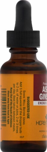 Herb Pharm® Asian Ginseng Herbal Supplement Perspective: left