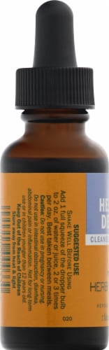 Herb Pharm Herbal Detox Cleanse & Detoxify Herbal Supplement Perspective: left