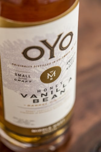 Middle West Spirits OYO Honey Vanilla Bean Vodka Perspective: left