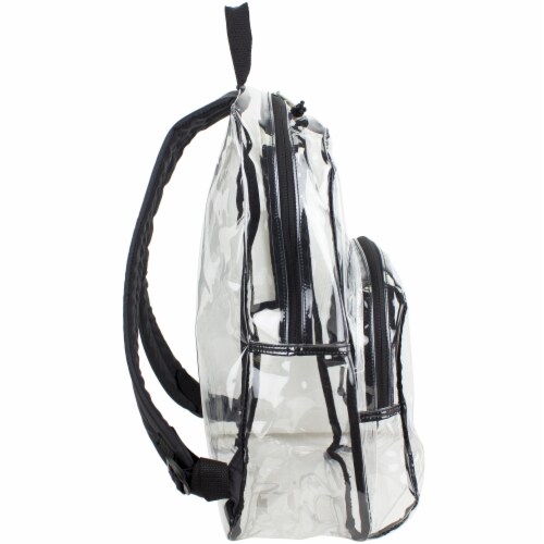 Eastsport PVC Dome Backpack - Black/Clear Perspective: left