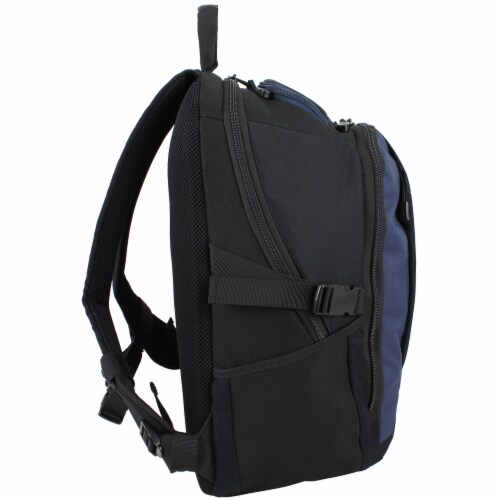 Fuel Force Defender Tech Backpack - Black/Navy Perspective: left