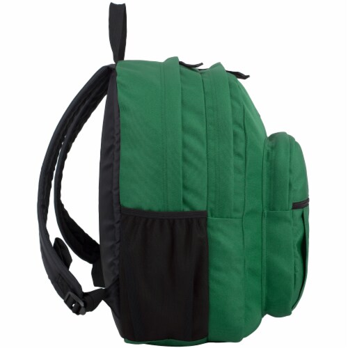 Fuel Deluxe Classic Large Backpack - Forest Green Perspective: left