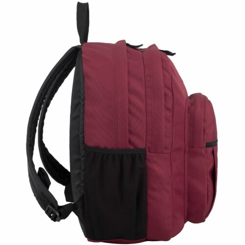 Fuel Deluxe Classic Large Backpack - Maroon Perspective: left