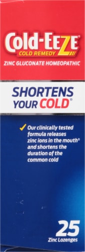 Cold-EEZE® Wild Cherry Zinc Homeopathic Cold Remedy Lozenges Perspective: left