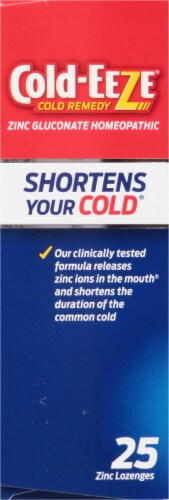 Cold-EEZE® Wild Cherry Zinc Homeopathic Cold Remedy Lozenges Perspective: left