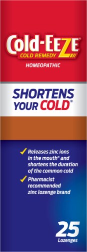Cold-EEZE Plus Defense Mixed Berry Cold & Flu Zinc Lozenges Perspective: left