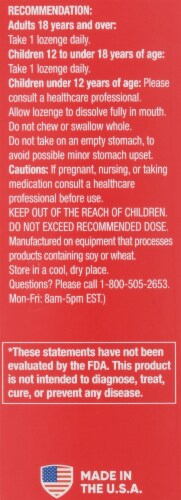 Defend-Eeze Pomegranate Immune Support Dietary Supplement Lozenges Perspective: left