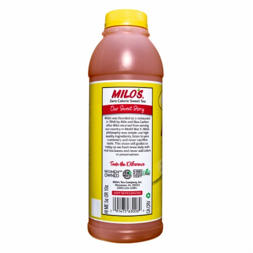 Milo's® Sweet Iced Tea Bottle Perspective: left