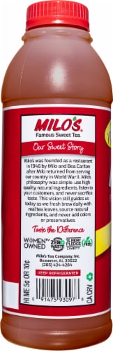 Milo's® Famous Sweet Iced Tea Bottle Perspective: left