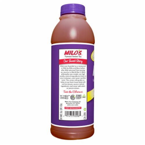Milo's® Extra Sweet Iced Tea Bottle Perspective: left