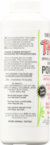 Thai Deoderant Stone Crystal & Cornstarch Powder Deoderant Perspective: left