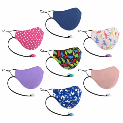 GoGo Clip-IT-ON Youth Girls Face Mask Perspective: left