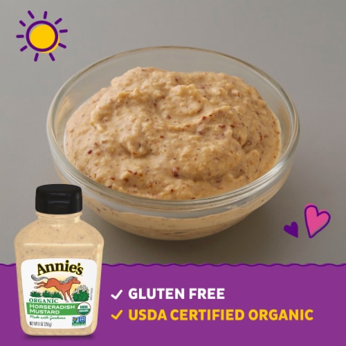 Annie's™ Organic Gluten Free Horseradish Mustard Perspective: left