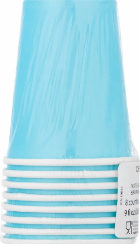 Creative Converting Celebrations Party Cup - Pastel Blue - 8 pk Perspective: left